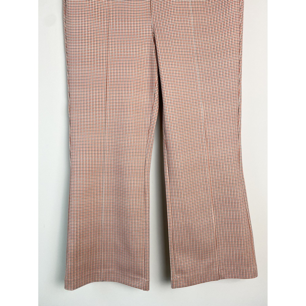 Liverpool Womens Stella Kick Flare Pants 8 Check Lava Flow Pull On Academia - Picture 5 of 12